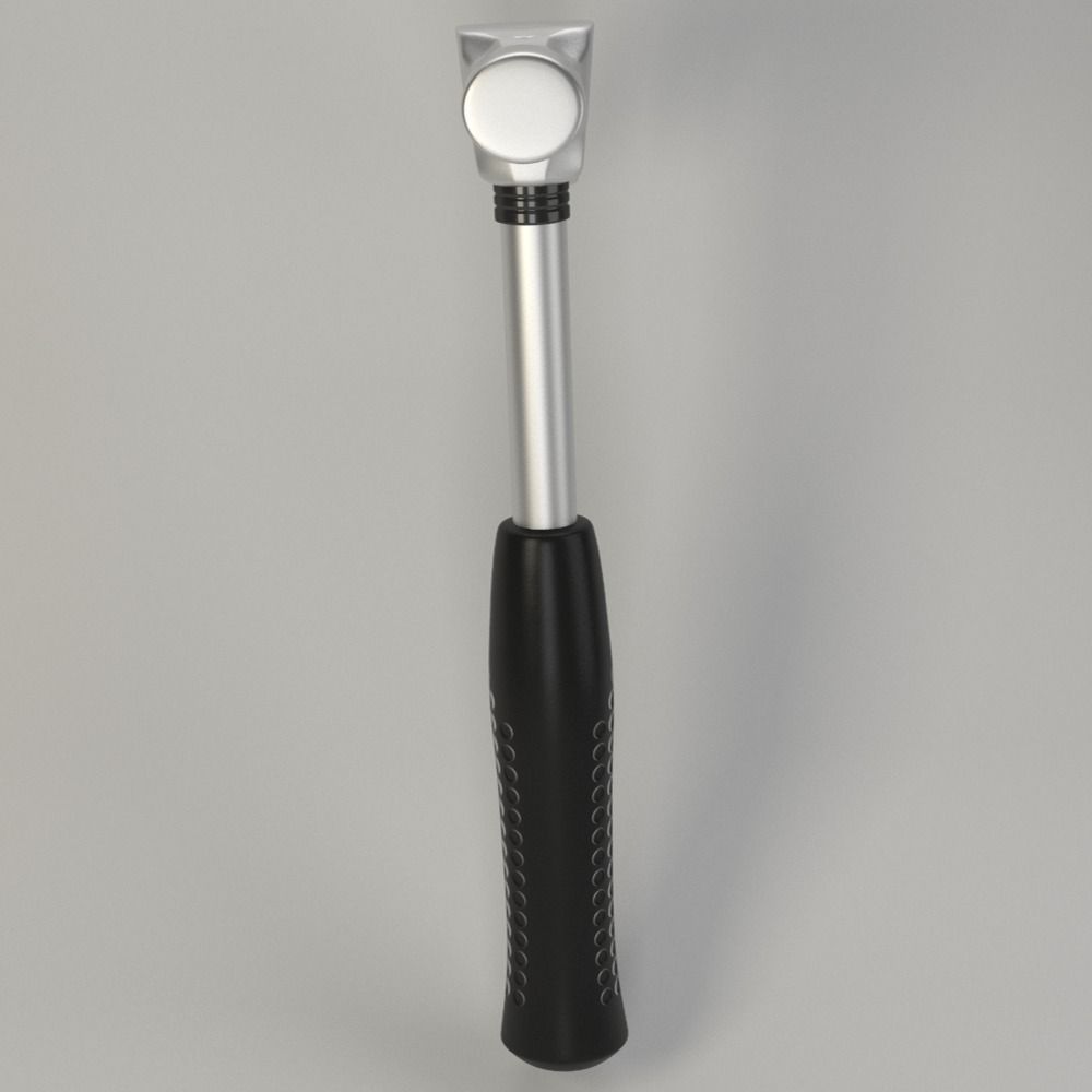 Steel Claw Hammer 3D model_1