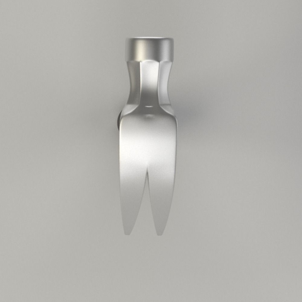 Steel Claw Hammer 3D model_4