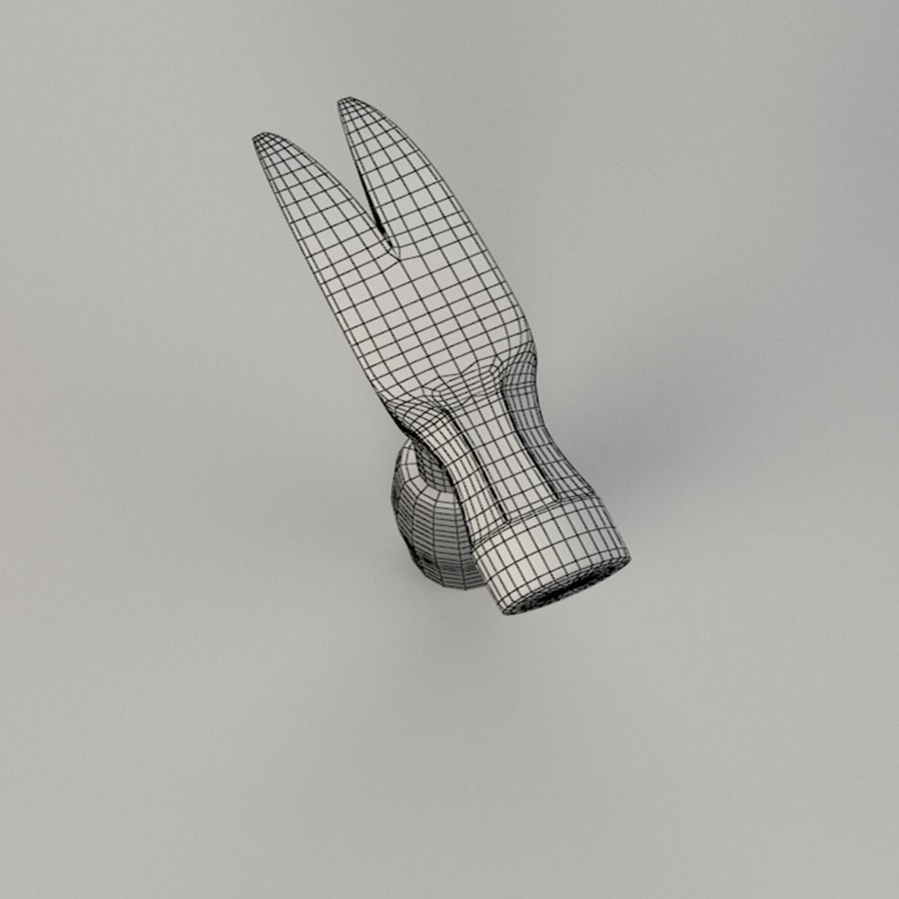 Steel Claw Hammer 3D model_6