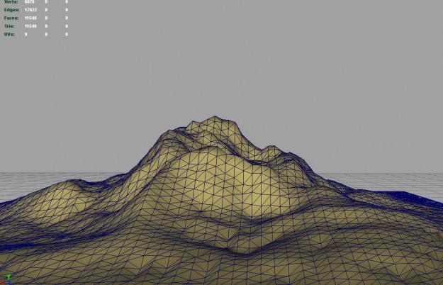 3d Terrain Eroded Hill 3D model_2
