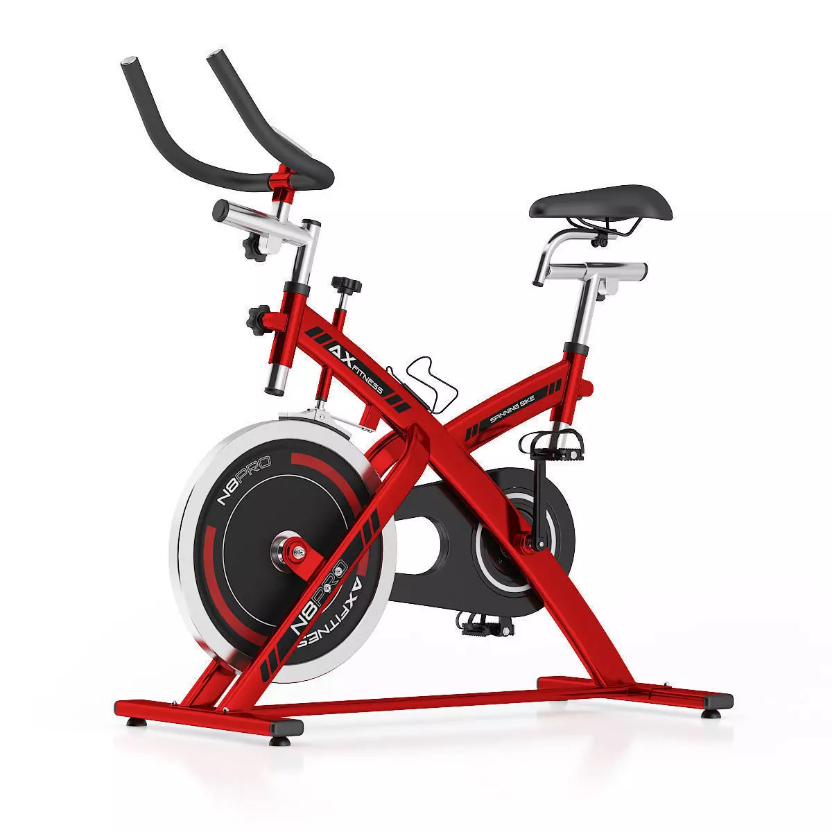 Stationary Spinning Bike 3D model
