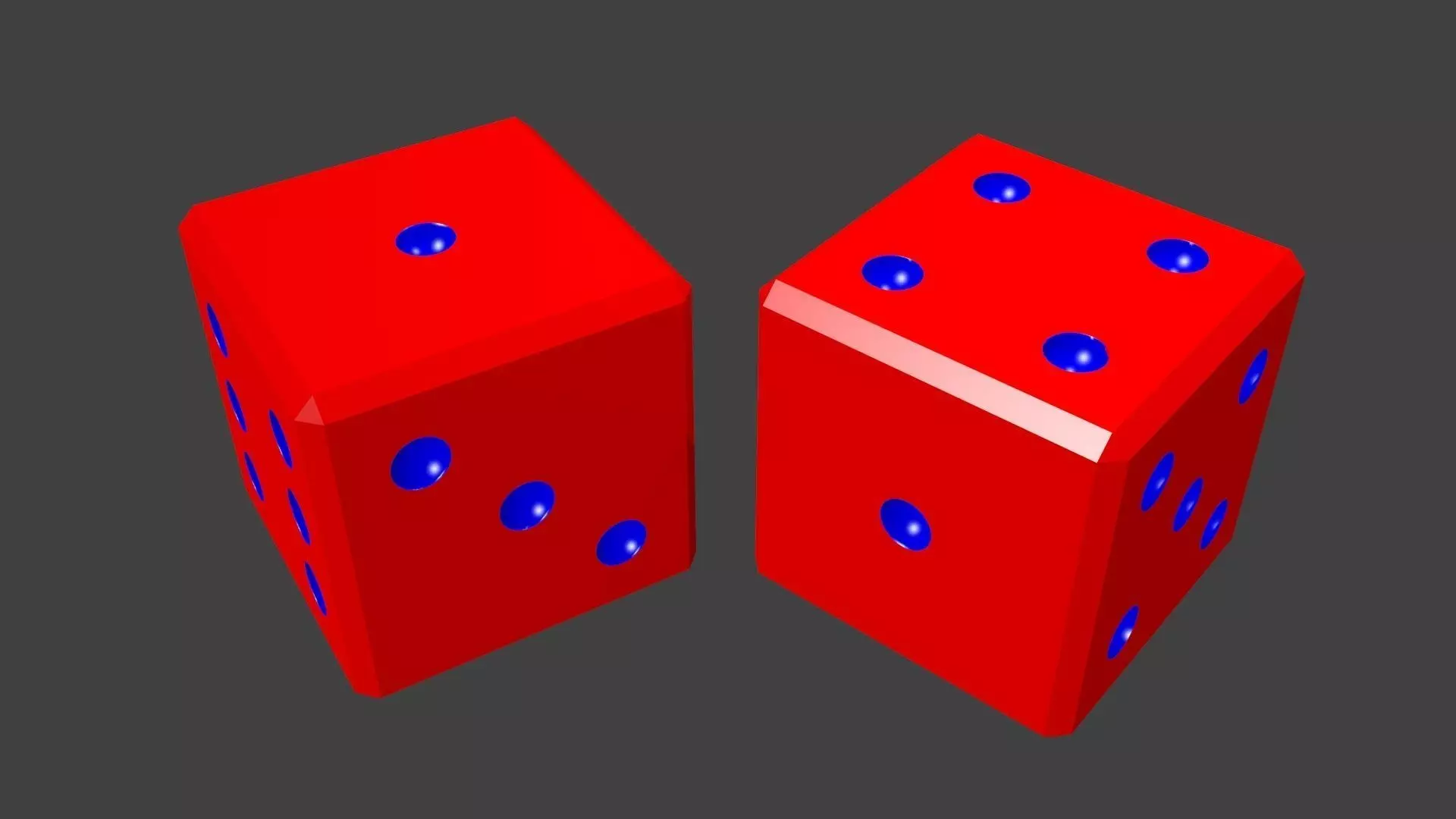 Simple Dice Free 3D model
