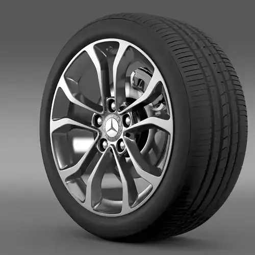 Mercedes Benz C 220 wheel 3D model