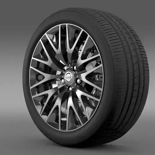 Nissan Cima Hybrid wheel 3D model