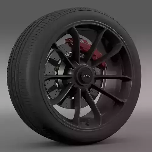 Porsche 911 GT3 RS 2015 wheel 3D model