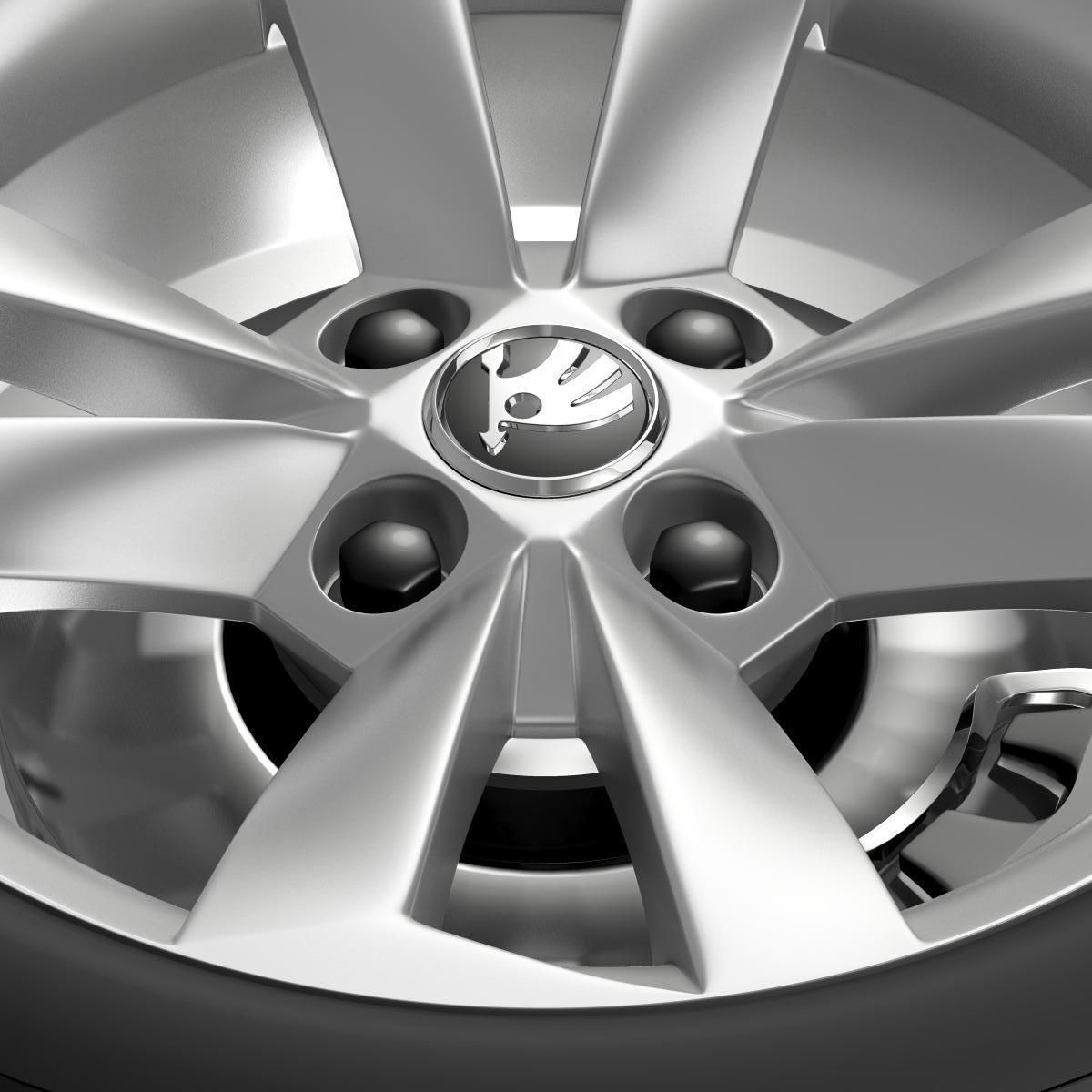 Skoda Citigo wheel 3D model_5