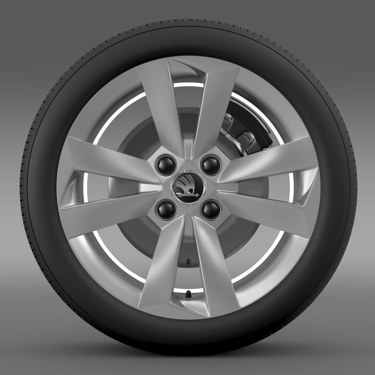 Skoda Citigo wheel 3D model_2
