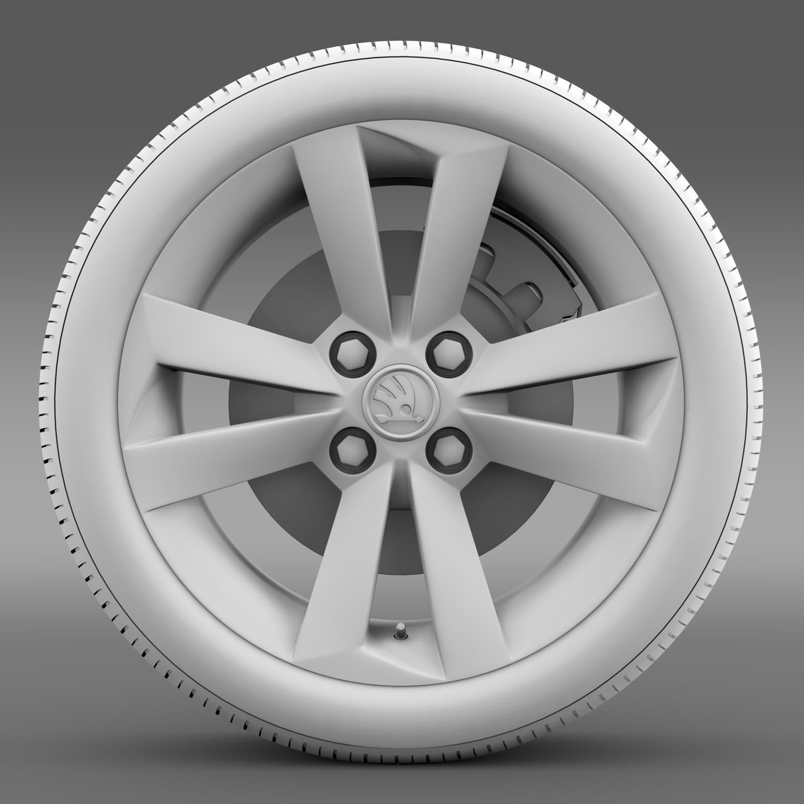 Skoda Citigo wheel 3D model_6