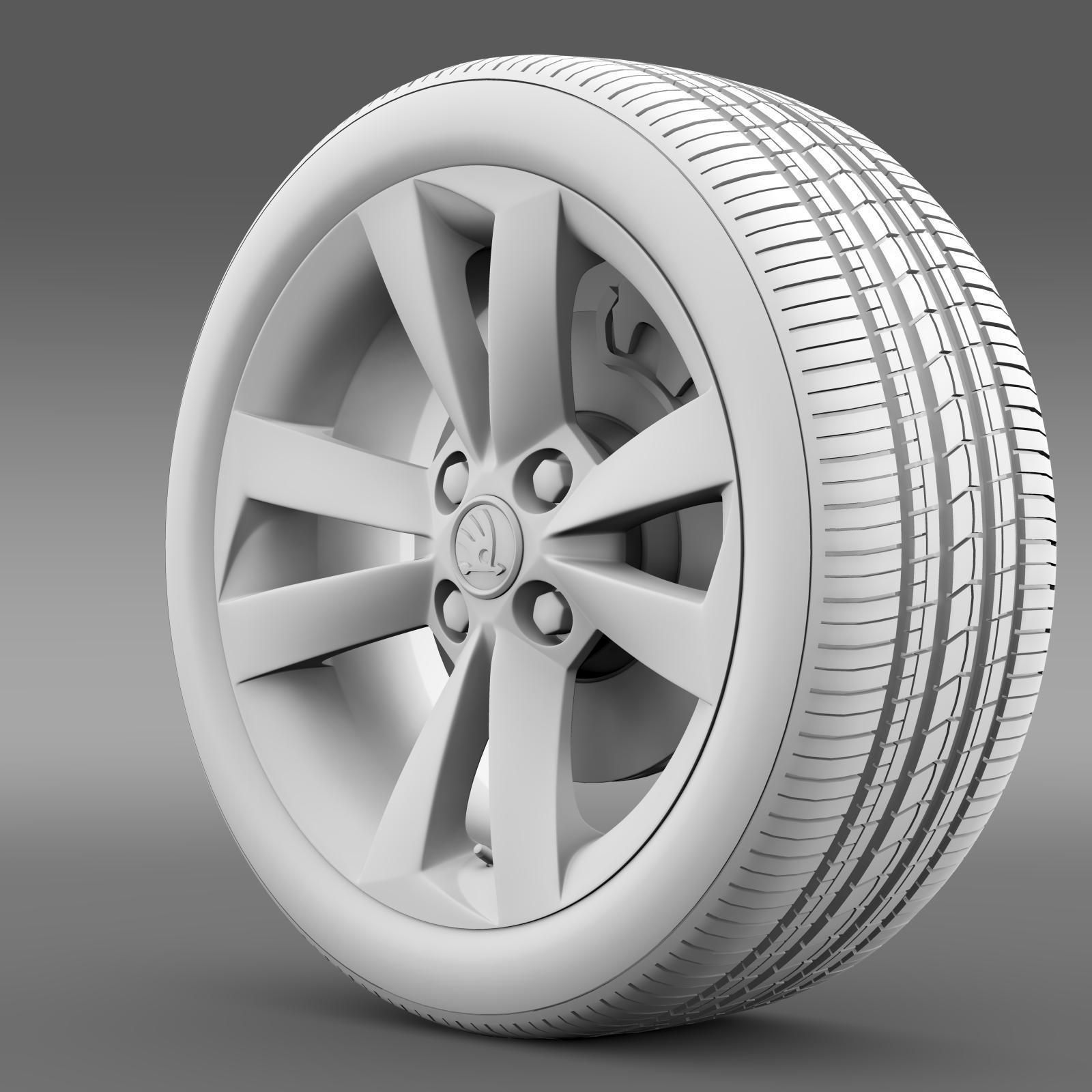 Skoda Citigo wheel 3D model_3