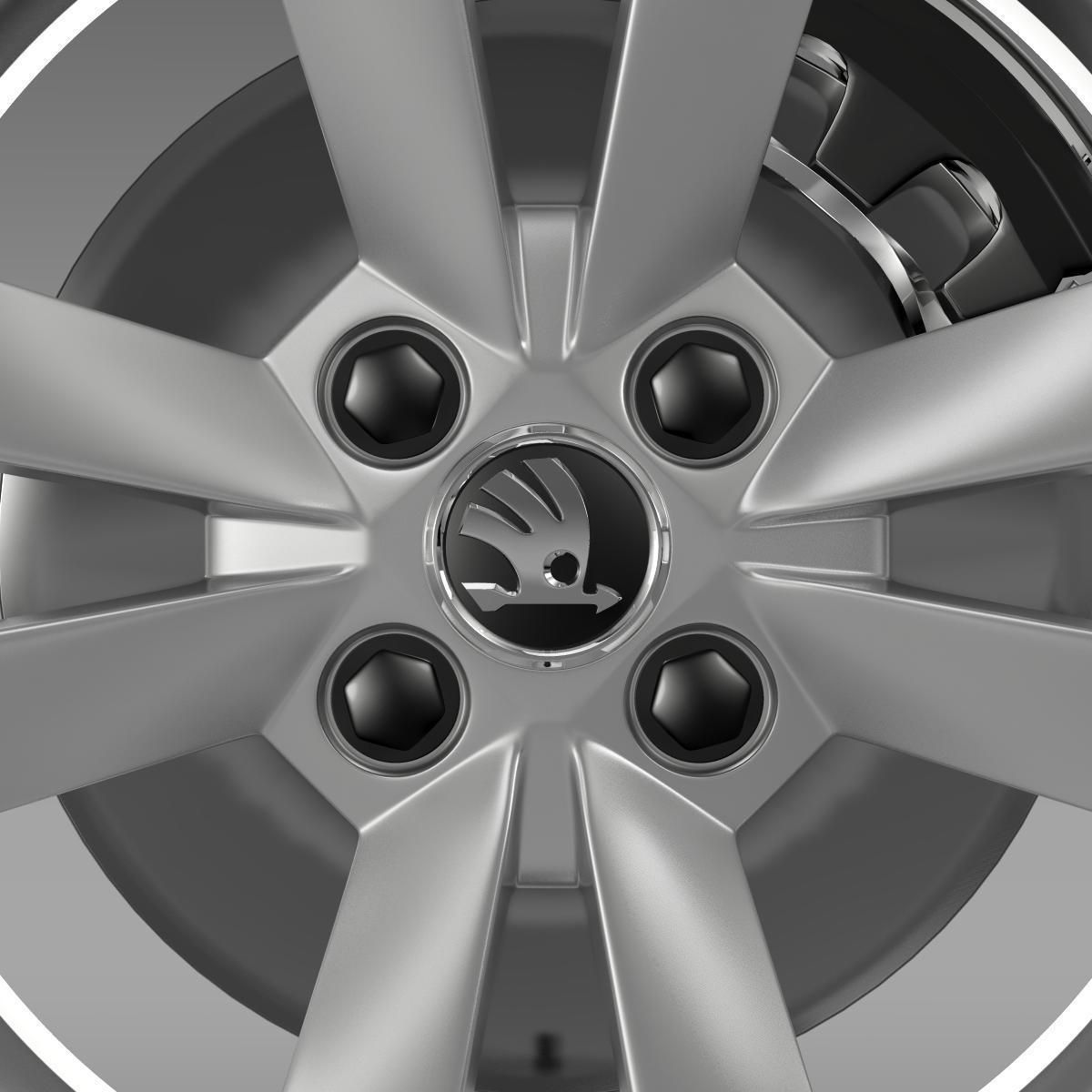 Skoda Citigo wheel 3D model_1