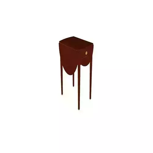 furniture side table - mahogany Free 3D model