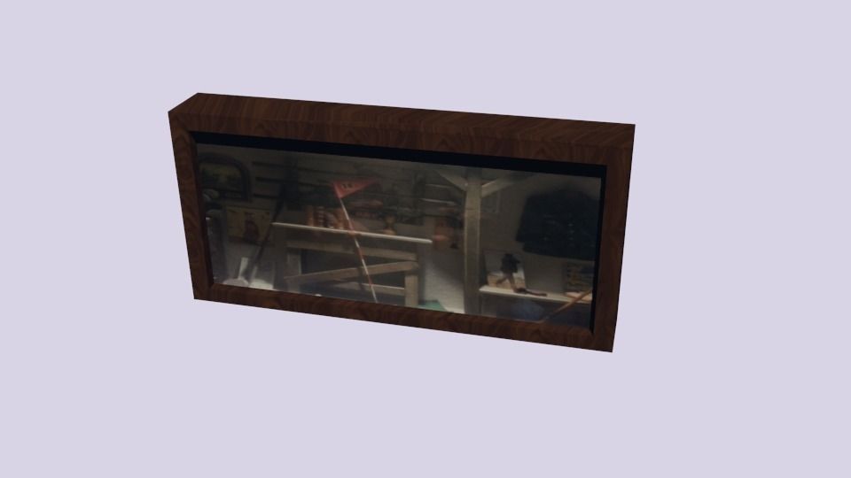 Mounted display Low-poly 3D model_0