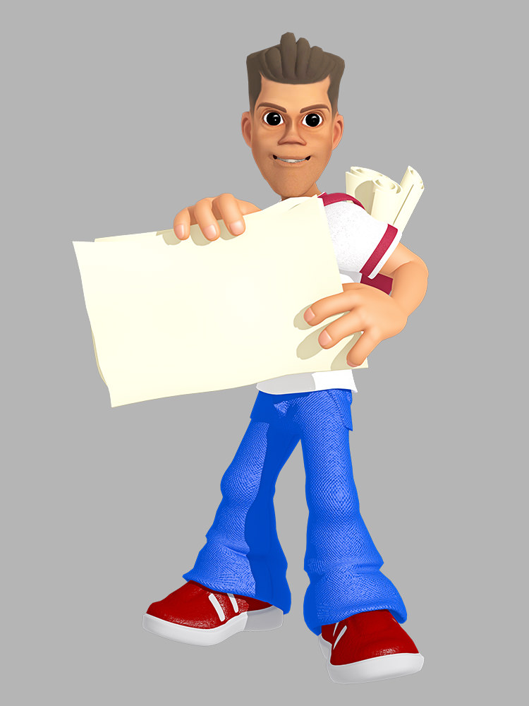 Paperboy 3D model_20