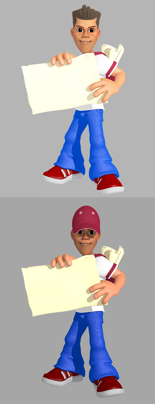 Paperboy 3D model_14