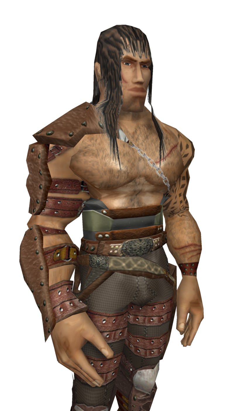 Warrior Low-poly 3D model_14