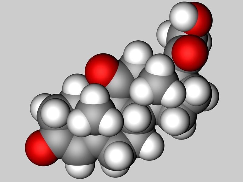 Cortisone molecule  3D model_3