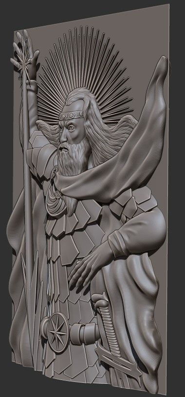 God Zeus  3D model_1