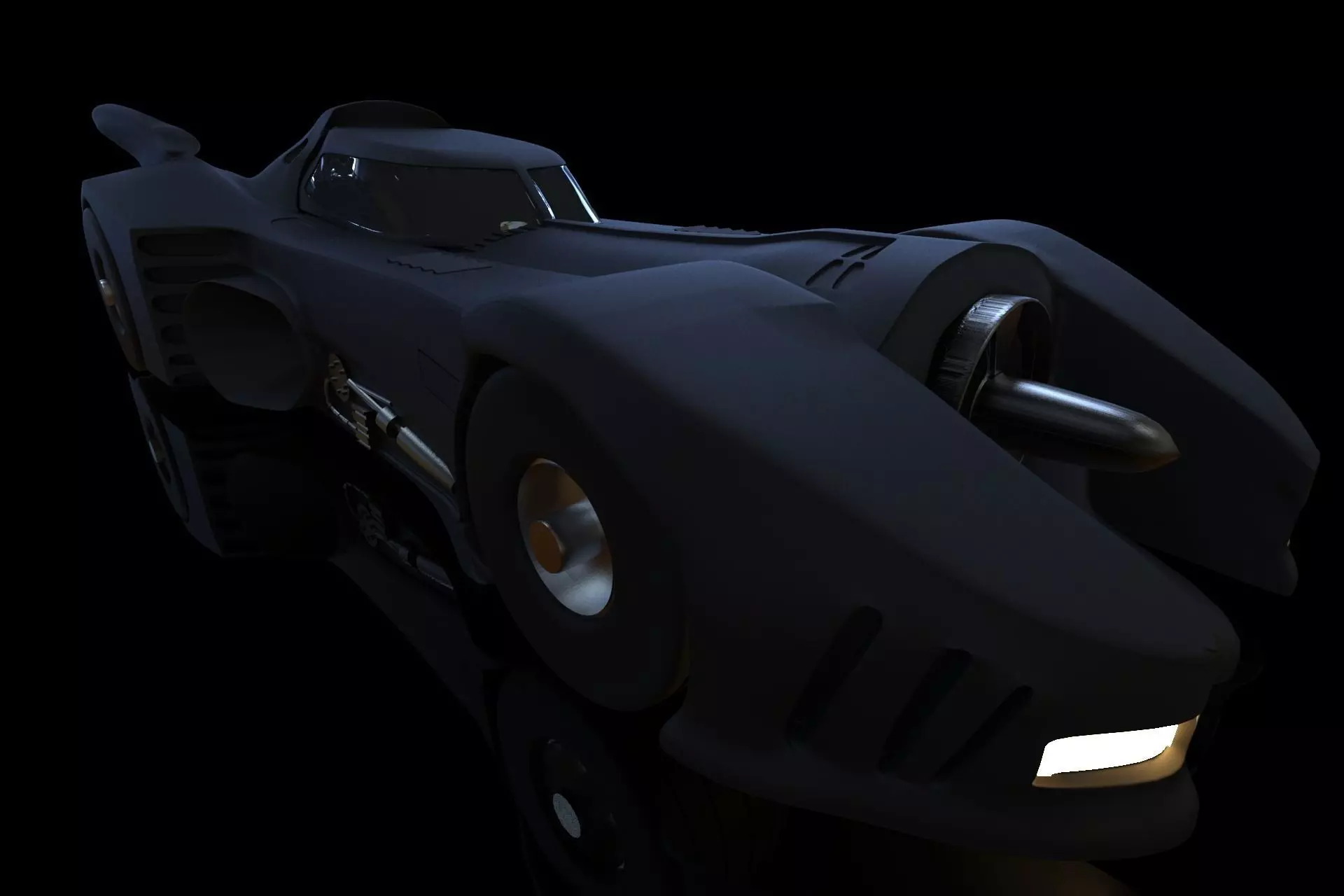 batmobile 1989 3D model