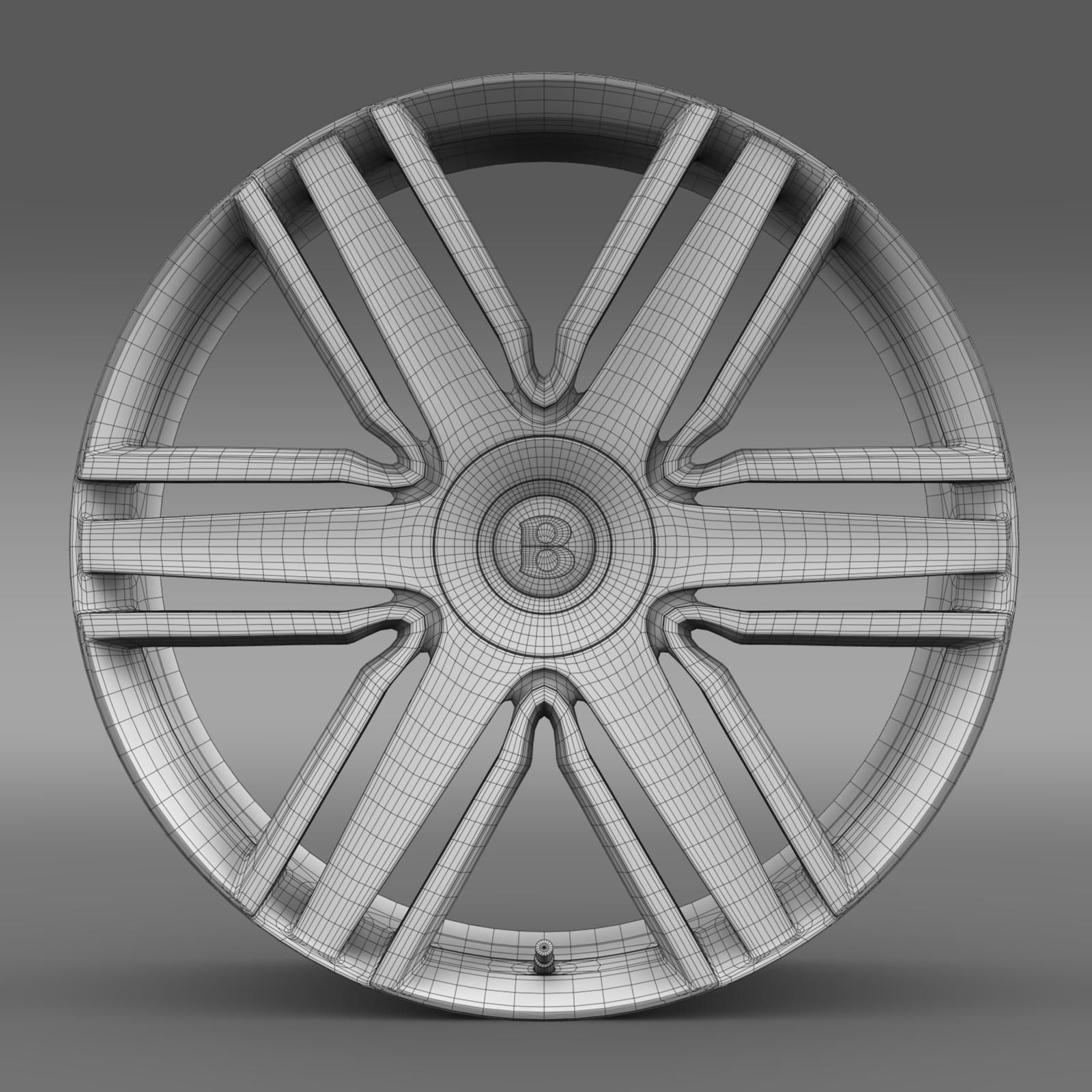 Bentley Continental GTC 2015 rim 3D model_8