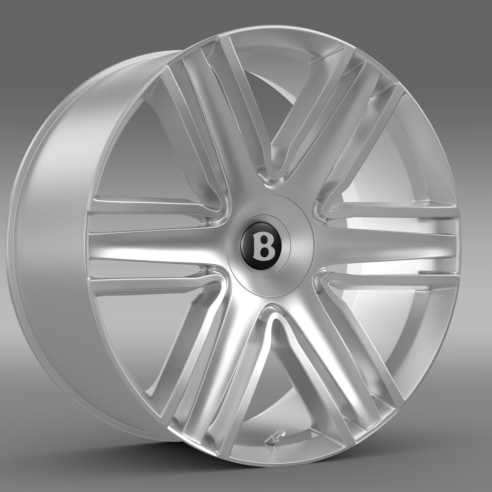 Bentley Continental GTC 2015 rim 3D model_5