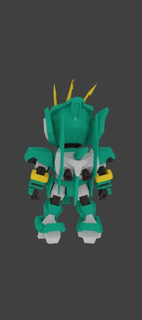 Super Mecha 1 - Bysreg of Code Name B3Y12 Low-poly 3D model_1