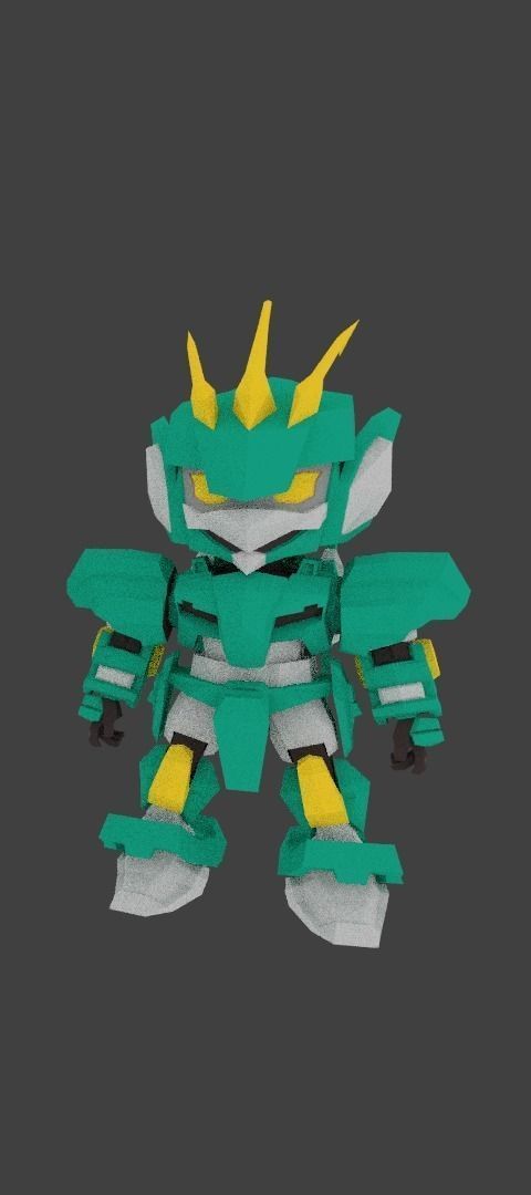 Super Mecha 1 - Bysreg of Code Name B3Y12 Low-poly 3D model_4