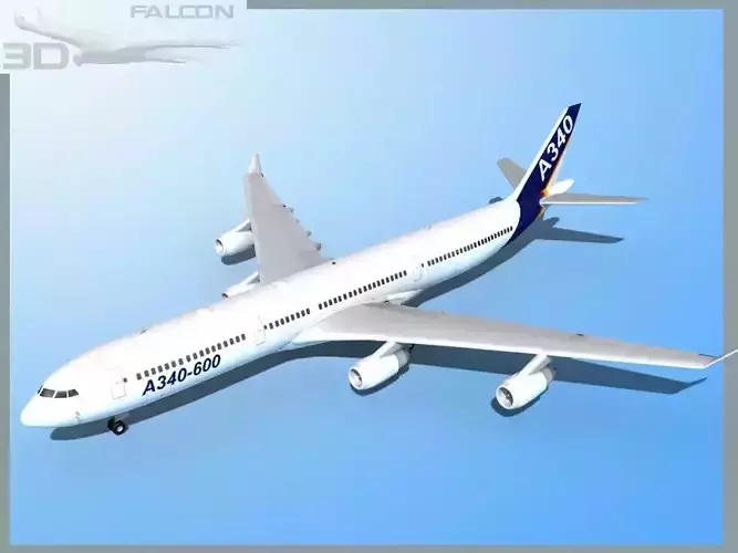 Falcon3D A340-600 Airbus 3D model