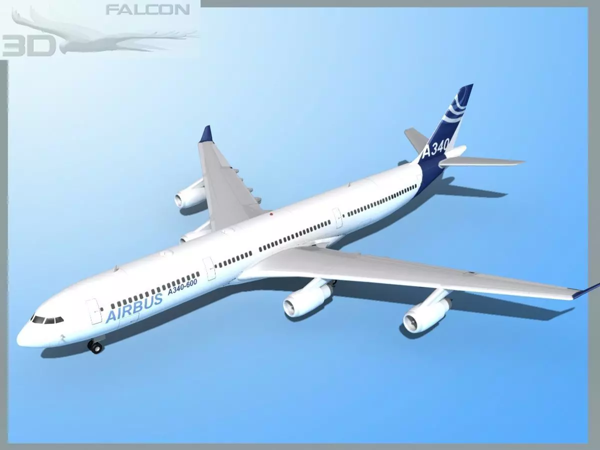 Falcon3D A340-600 Airbus 2 3D model