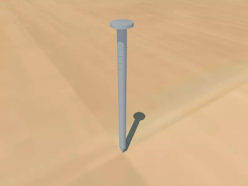 Ekser nail in sand Free 3D model