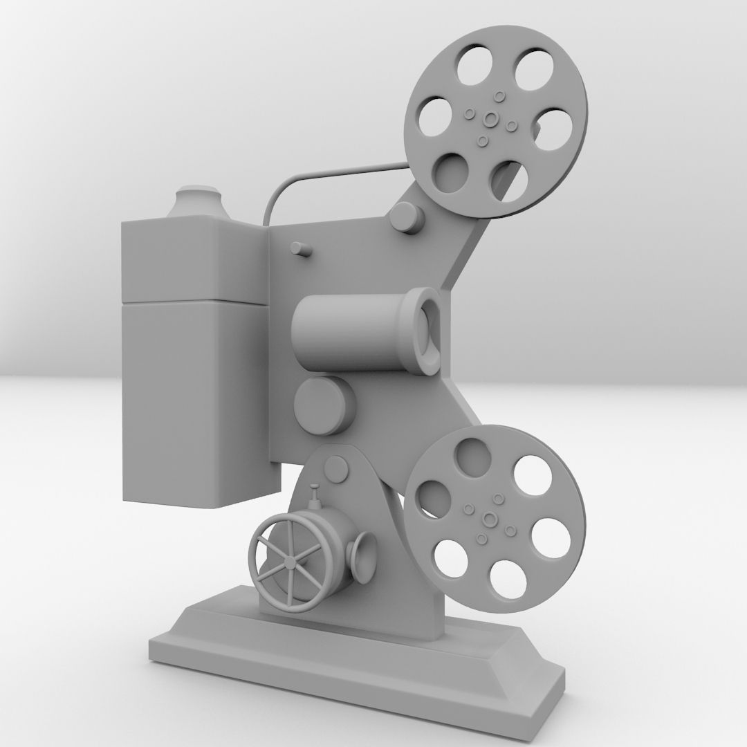 Film Projector 3D model_3