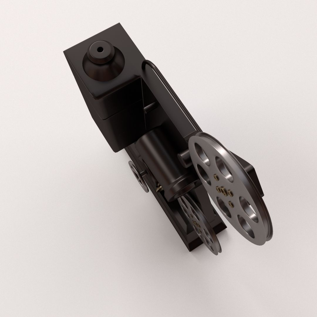 Film Projector 3D model_2