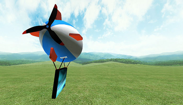 Blimps and Airships Pack Low-poly 3D model_5