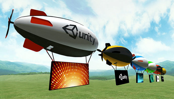 Blimps and Airships Pack Low-poly 3D model_6