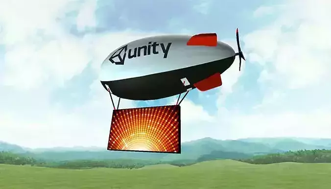 Blimps and Airships Pack Low-poly 3D model