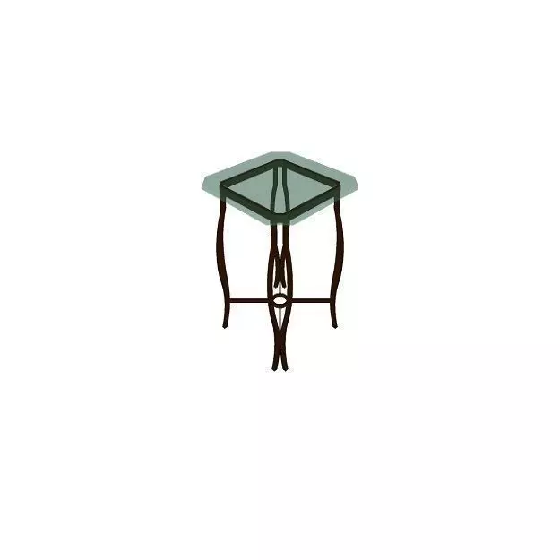 End class Table Free 3D model_0