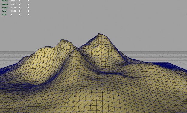 3d Terrain Mountains with stairs 3D model_2