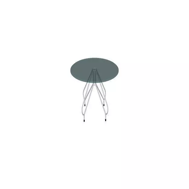 Coffee Glass Table Free 3D model_0