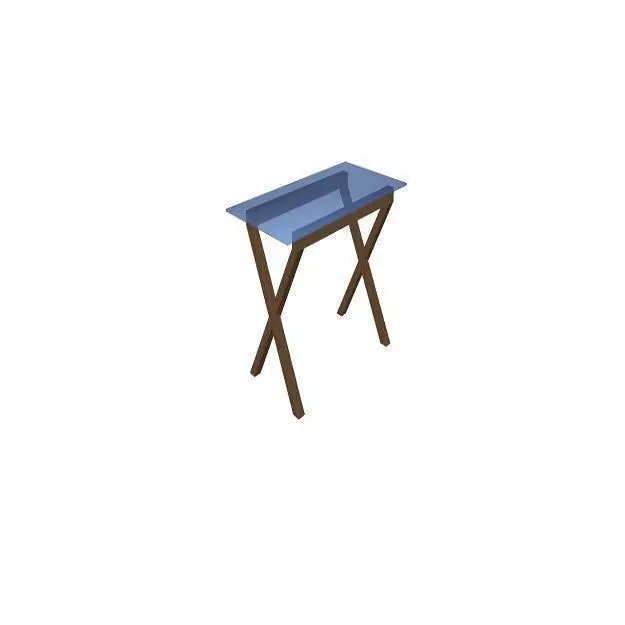 Dining Table Glass Free 3D model_0