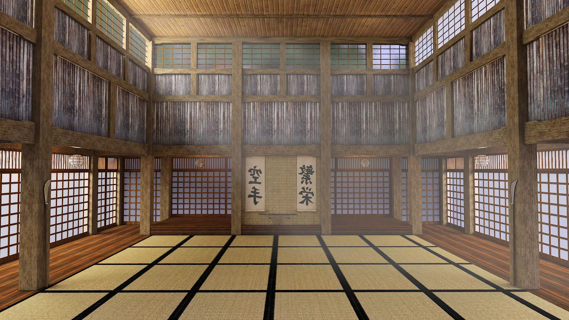 Matrix Dojo 3D model_0