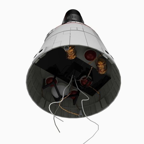 Gemini Space Capsule 3D Model .max .obj .3ds .c4d .lwo .lw .lws .ma .mb ...
