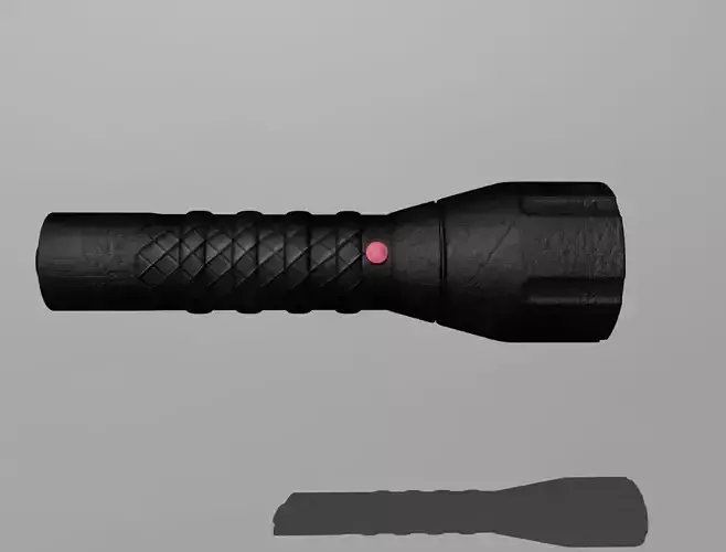 Flashlight with lens 3D model