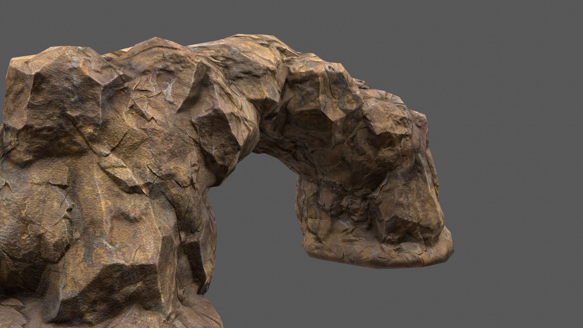 Rocks model rock formation Low-poly 3D model_1