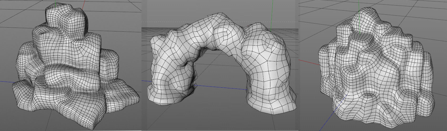 Rocks model rock formation Low-poly 3D model_23