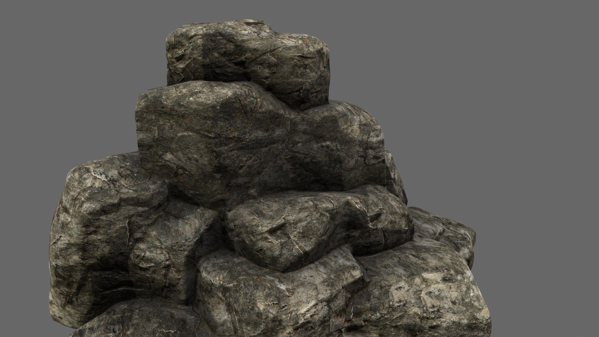 Rocks model rock formation Low-poly 3D model_20