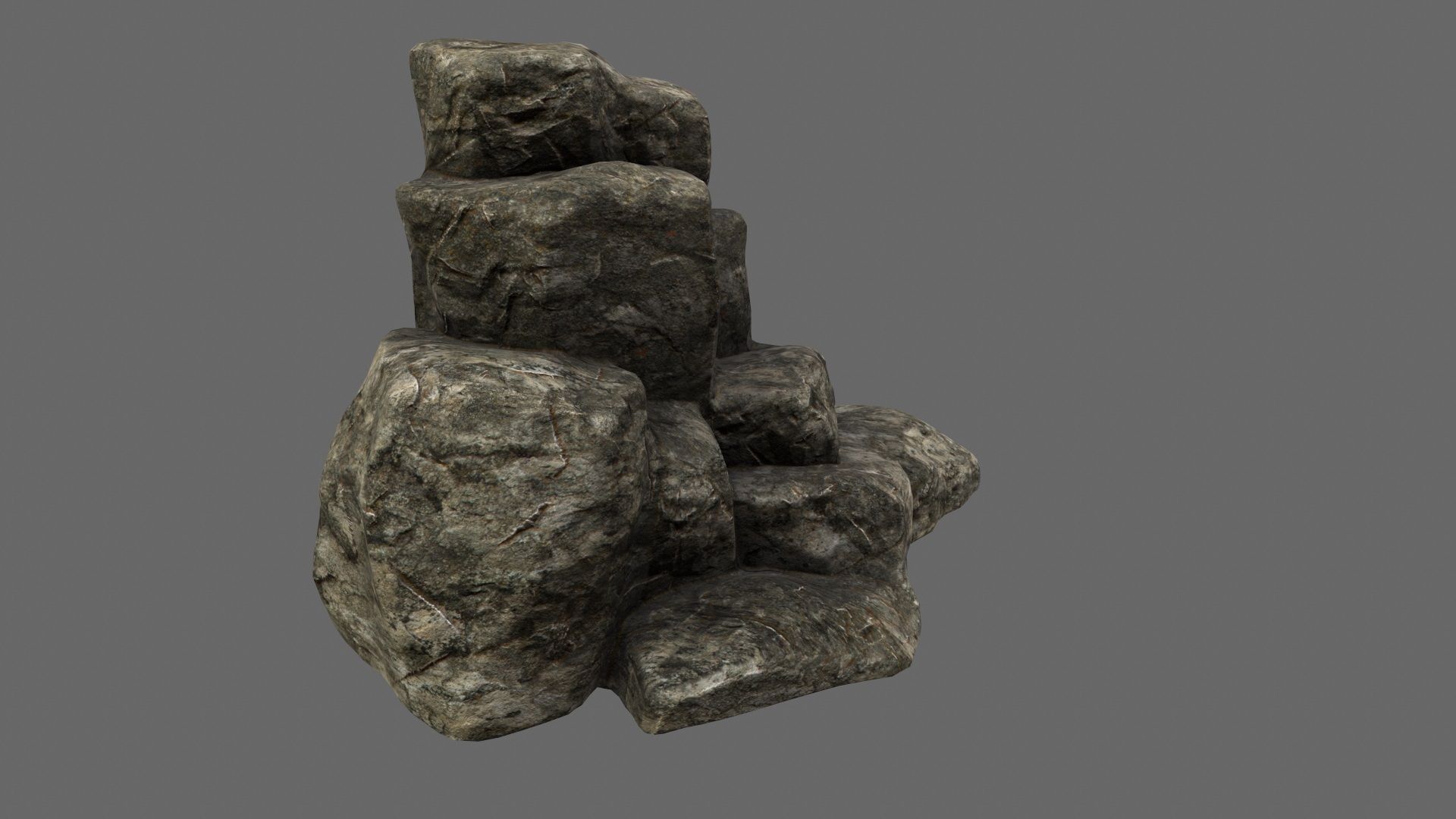 Rocks model rock formation Low-poly 3D model_12