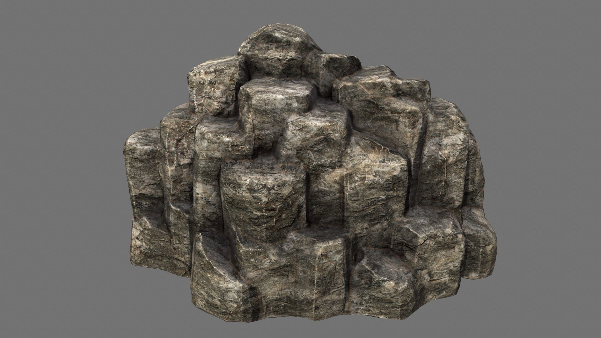 Rocks model rock formation Low-poly 3D model_7