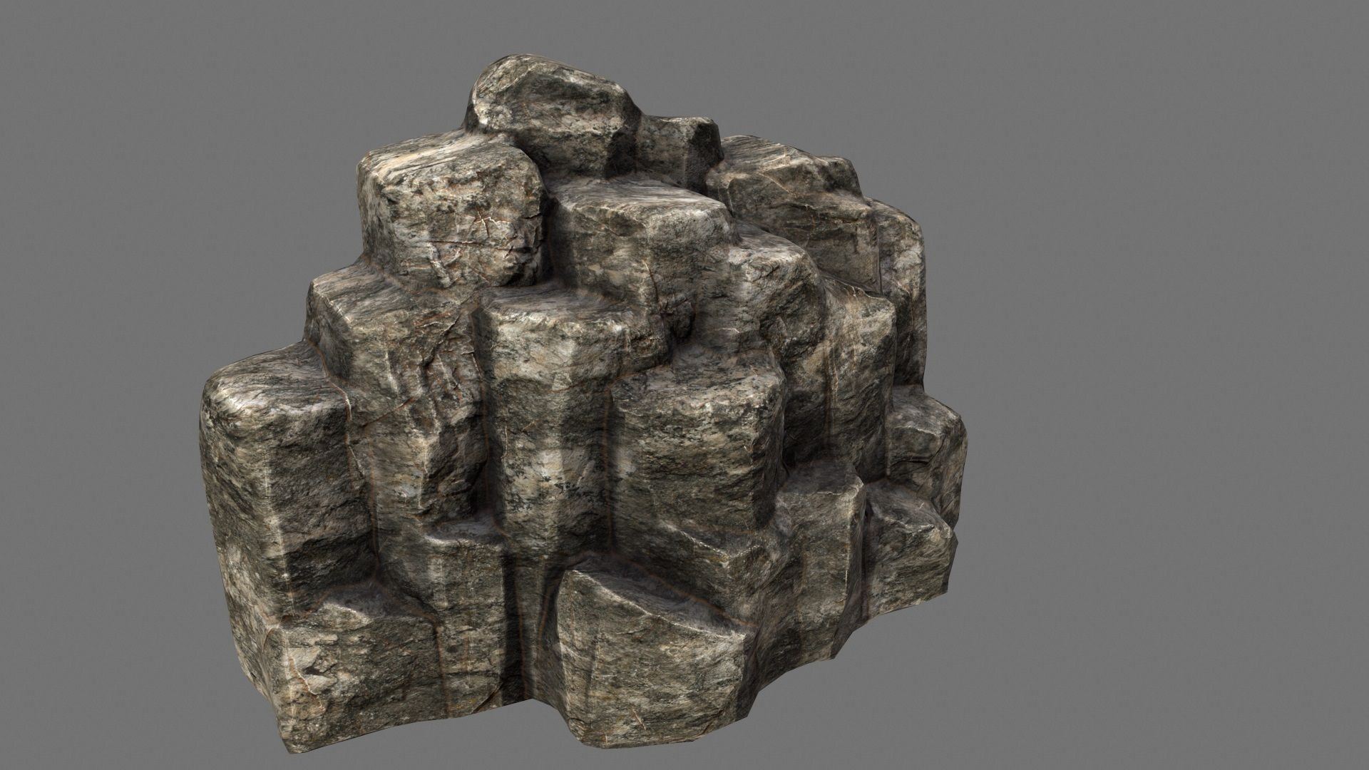 Rocks model rock formation Low-poly 3D model_6
