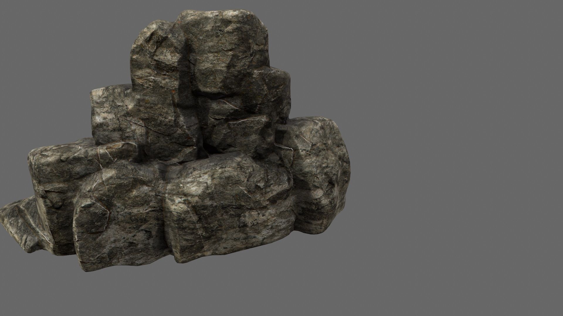 Rocks model rock formation Low-poly 3D model_18