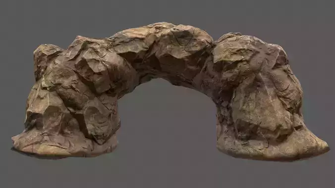 Rocks model rock formation Low-poly 3D model