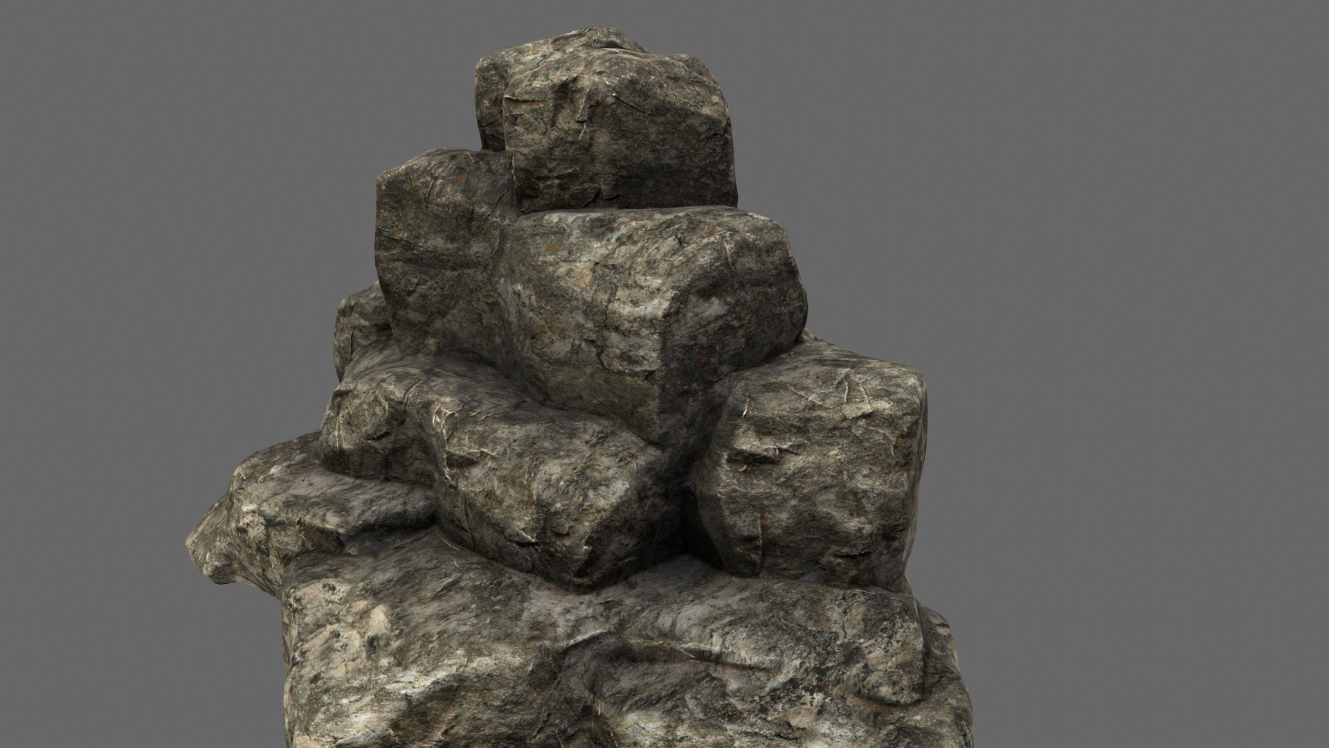 Rocks model rock formation Low-poly 3D model_19